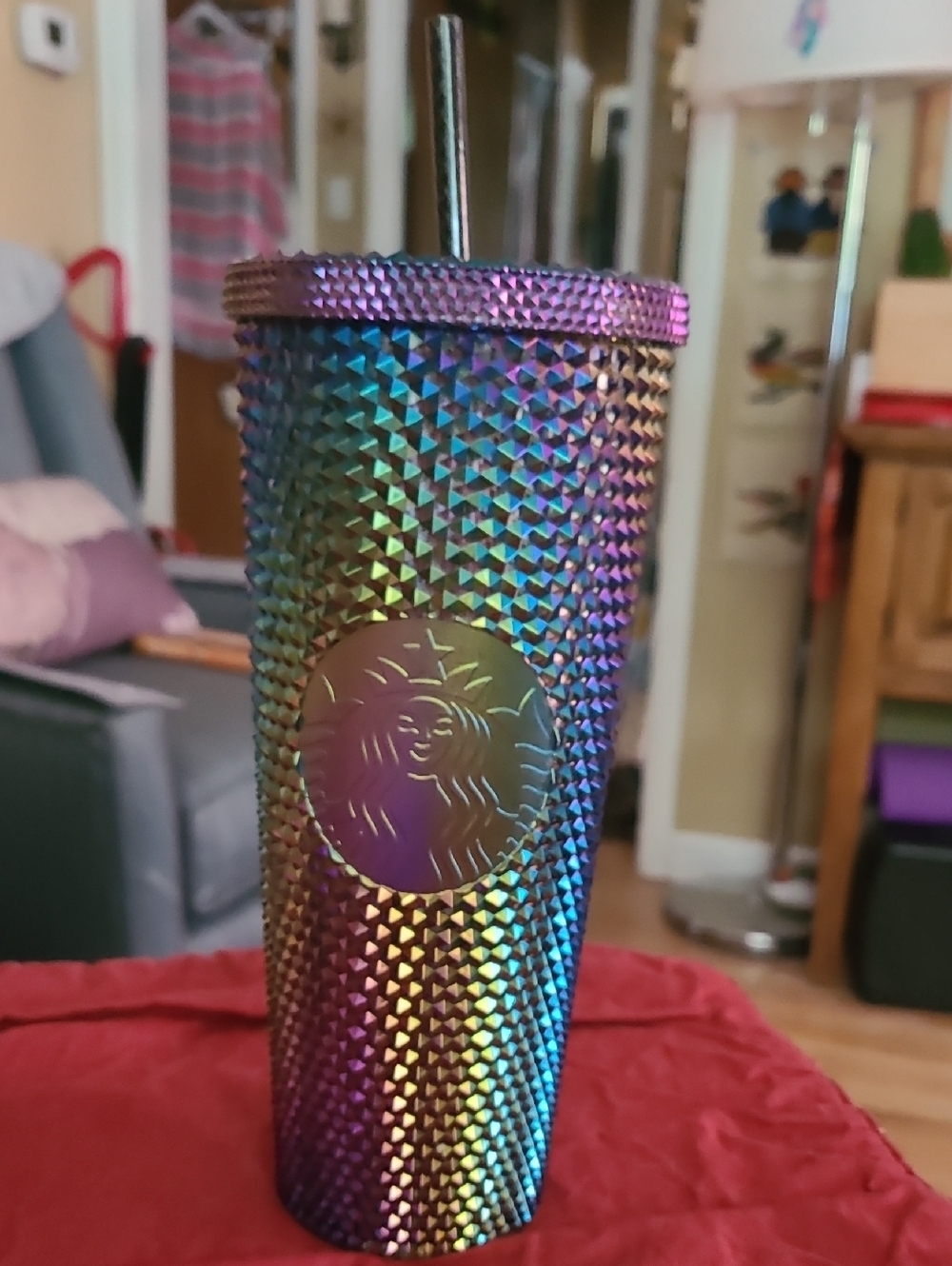Starbucks Iridescent Studded Tumbler -2023  Purple, Blue, Green